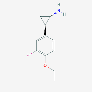 molecular formula C11H14FNO B2839809 (1S,2R)-2-(4-Ethoxy-3-fluorophenyl)cyclopropan-1-amine CAS No. 2055841-14-8