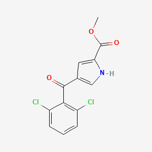 molecular formula C13H9Cl2NO3 B2839811 methyl 4-(2,6-dichlorobenzoyl)-1H-pyrrole-2-carboxylate CAS No. 338753-18-7