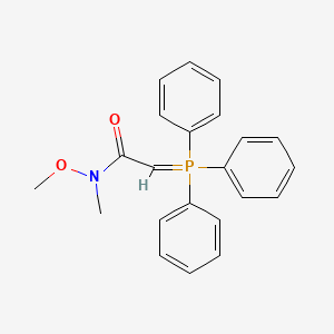 molecular formula C22H22NO2P B2839825 N-甲氧基-N-甲基-2-(三苯基膦基亚甲基)乙酰胺 CAS No. 129986-67-0