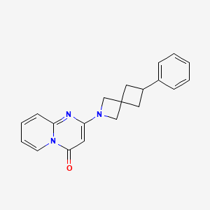 molecular formula C20H19N3O B2839826 2-(6-Phenyl-2-azaspiro[3.3]heptan-2-yl)pyrido[1,2-a]pyrimidin-4-one CAS No. 2380069-55-4