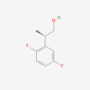 molecular formula C9H10F2O B2839851 (2S)-2-(2,5-Difluorophenyl)propan-1-ol CAS No. 2248200-20-4