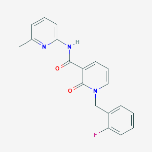 molecular formula C19H16FN3O2 B2839855 1-(2-fluorobenzyl)-N-(6-methylpyridin-2-yl)-2-oxo-1,2-dihydropyridine-3-carboxamide CAS No. 923195-56-6