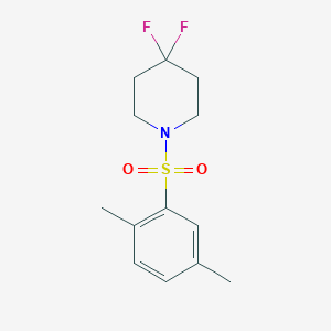 molecular formula C13H17F2NO2S B2839859 1-(2,5-Dimethylphenyl)sulfonyl-4,4-difluoropiperidine CAS No. 2327195-33-3