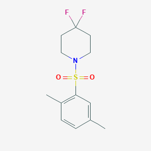 1-(2,5-Dimethylbenzenesulfonyl)-4,4-difluoropiperidine