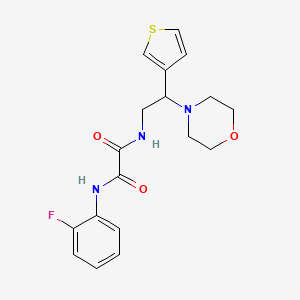 N1-(2-fluorophenyl)-N2-(2-morpholino-2-(thiophen-3-yl)ethyl)oxalamide