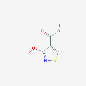 molecular formula C5H5NO3S B2839868 3-甲氧基-1,2-噻唑-4-羧酸 CAS No. 60666-91-3