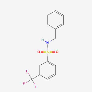 molecular formula C14H12F3NO2S B2839880 N-benzyl-3-(trifluoromethyl)benzene-1-sulfonamide CAS No. 613657-89-9