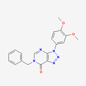 6-Benzyl-3-(3,4-dimethoxyphenyl)triazolo[4,5-d]pyrimidin-7-one