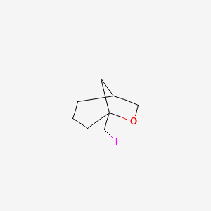molecular formula C8H13IO B2839884 5-(Iodomethyl)-6-oxabicyclo[3.2.1]octane CAS No. 2171897-50-8