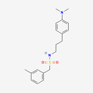 molecular formula C19H26N2O2S B2839904 N-(3-(4-(dimethylamino)phenyl)propyl)-1-(m-tolyl)methanesulfonamide CAS No. 953976-64-2