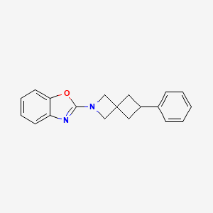 molecular formula C19H18N2O B2839906 2-(6-Phenyl-2-azaspiro[3.3]heptan-2-yl)-1,3-benzoxazole CAS No. 2380063-05-6