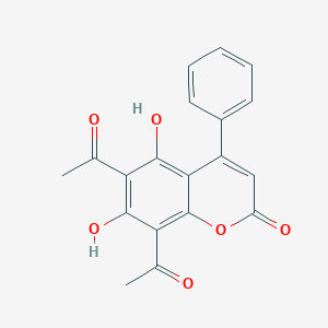 6,8-diacetyl-5,7-dihydroxy-4-phenyl-2H-chromen-2-one