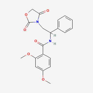 molecular formula C20H20N2O6 B2839917 N-(2-(2,4-dioxooxazolidin-3-yl)-1-phenylethyl)-2,4-dimethoxybenzamide CAS No. 2034564-47-9