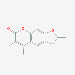 molecular formula C15H16O3 B283994 2,5,6,9-tetramethyl-2,3-dihydro-7H-furo[3,2-g]chromen-7-one 