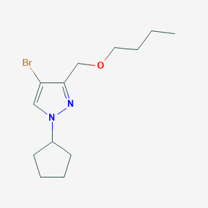 4-bromo-3-(butoxymethyl)-1-cyclopentyl-1H-pyrazole