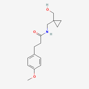molecular formula C15H21NO3 B2839949 N-((1-(hydroxymethyl)cyclopropyl)methyl)-3-(4-methoxyphenyl)propanamide CAS No. 1286705-50-7