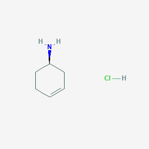 molecular formula C6H12ClN B2839950 (1R)-Cyclohex-3-en-1-amine hydrochloride CAS No. 1350767-92-8