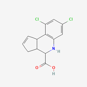 7,9-dichloro-3a,4,5,9b-tetrahydro-3H-cyclopenta[c]quinoline-4-carboxylic acid