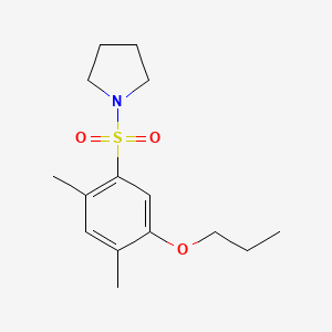 2,4-Dimethyl-5-(1-pyrrolidinylsulfonyl)phenyl propyl ether