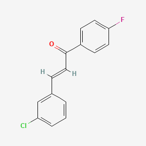 molecular formula C15H10ClFO B2839963 (E)-3-(3-chlorophenyl)-1-(4-fluorophenyl)prop-2-en-1-one CAS No. 1616723-47-7