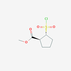Methyl (1S,2R)-2-chlorosulfonylcyclopentane-1-carboxylate