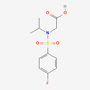 2-[N-(propan-2-yl)4-fluorobenzenesulfonamido]acetic acid