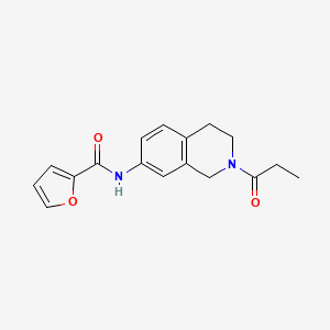 N-(2-propionyl-1,2,3,4-tetrahydroisoquinolin-7-yl)furan-2-carboxamide