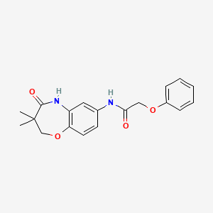 N-(3,3-dimethyl-4-oxo-2,3,4,5-tetrahydrobenzo[b][1,4]oxazepin-7-yl)-2-phenoxyacetamide