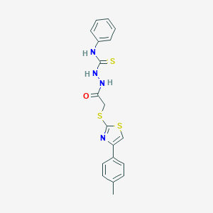 2-({[4-(4-methylphenyl)-1,3-thiazol-2-yl]sulfanyl}acetyl)-N-phenylhydrazinecarbothioamide