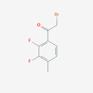 molecular formula C9H7BrF2O B2839996 2,3-Difluoro-4-methylphenacyl bromide CAS No. 1221684-44-1