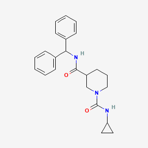 molecular formula C23H27N3O2 B2840025 N3-benzhydryl-N1-cyclopropylpiperidine-1,3-dicarboxamide CAS No. 1219902-54-1