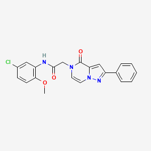 N-(5-chloro-2-methoxyphenyl)-2-(4-oxo-2-phenylpyrazolo[1,5-a]pyrazin-5(4H)-yl)acetamide