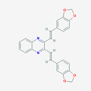 2,3-Bis[2-(1,3-benzodioxol-5-yl)vinyl]quinoxaline