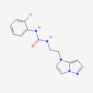1-(2-(1H-imidazo[1,2-b]pyrazol-1-yl)ethyl)-3-(2-chlorophenyl)urea