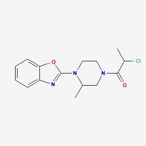 1-[4-(1,3-Benzoxazol-2-yl)-3-methylpiperazin-1-yl]-2-chloropropan-1-one