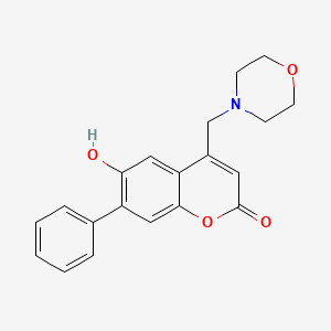 6-Hydroxy-4-(morpholin-4-ylmethyl)-7-phenylchromen-2-one