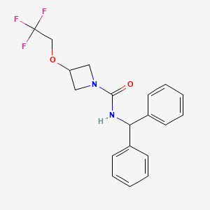 N-benzhydryl-3-(2,2,2-trifluoroethoxy)azetidine-1-carboxamide