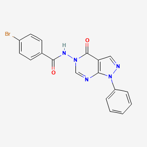 4-bromo-N-(4-oxo-1-phenyl-1H-pyrazolo[3,4-d]pyrimidin-5(4H)-yl)benzamide