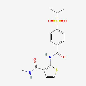 2-(4-(isopropylsulfonyl)benzamido)-N-methylthiophene-3-carboxamide