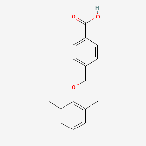 molecular formula C16H16O3 B2840080 4-[(2,6-Dimethylphenoxy)methyl]benzoic acid CAS No. 149288-34-6