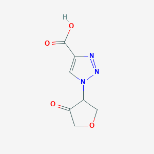 1-(4-Oxooxolan-3-yl)triazole-4-carboxylic acid