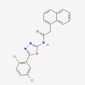 N-[5-(2,5-dichlorophenyl)-1,3,4-oxadiazol-2-yl]-2-(naphthalen-1-yl)acetamide