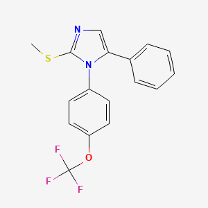 2-(methylthio)-5-phenyl-1-(4-(trifluoromethoxy)phenyl)-1H-imidazole