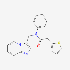 N-(imidazo[1,2-a]pyridin-3-ylmethyl)-N-phenyl-2-(thiophen-2-yl)acetamide
