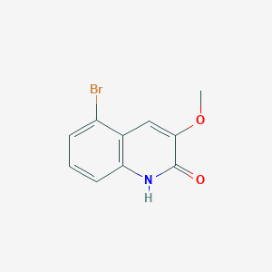 molecular formula C10H8BrNO2 B2840138 5-溴-3-甲氧基喹啉-2(1H)-酮 CAS No. 1434103-21-5