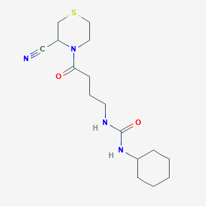 1-[4-(3-Cyanothiomorpholin-4-yl)-4-oxobutyl]-3-cyclohexylurea