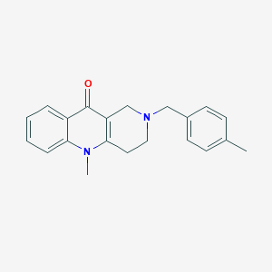 molecular formula C21H22N2O B2840140 5-Methyl-2-[(4-methylphenyl)methyl]-3,4-dihydro-1H-benzo[b][1,6]naphthyridin-10-one CAS No. 1553969-17-7