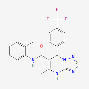 5-methyl-N-(2-methylphenyl)-7-[4-(trifluoromethyl)phenyl]-4,7-dihydro[1,2,4]triazolo[1,5-a]pyrimidine-6-carboxamide