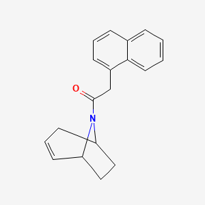 molecular formula C19H19NO B2840156 1-((1R,5S)-8-azabicyclo[3.2.1]oct-2-en-8-yl)-2-(naphthalen-1-yl)ethanone CAS No. 1797335-18-2