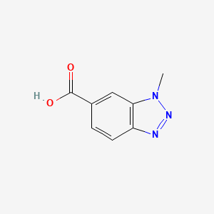 molecular formula C8H7N3O2 B2840166 1-methyl-1H-benzo[d][1,2,3]triazole-6-carboxylic acid CAS No. 147137-39-1